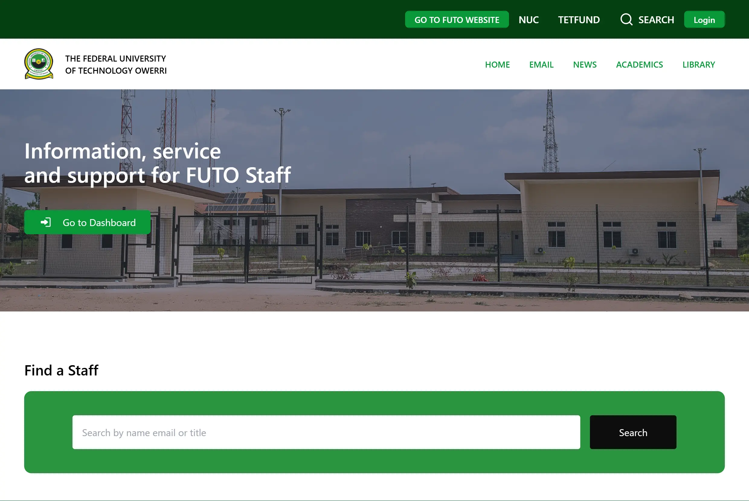 FUTO Staff Portal